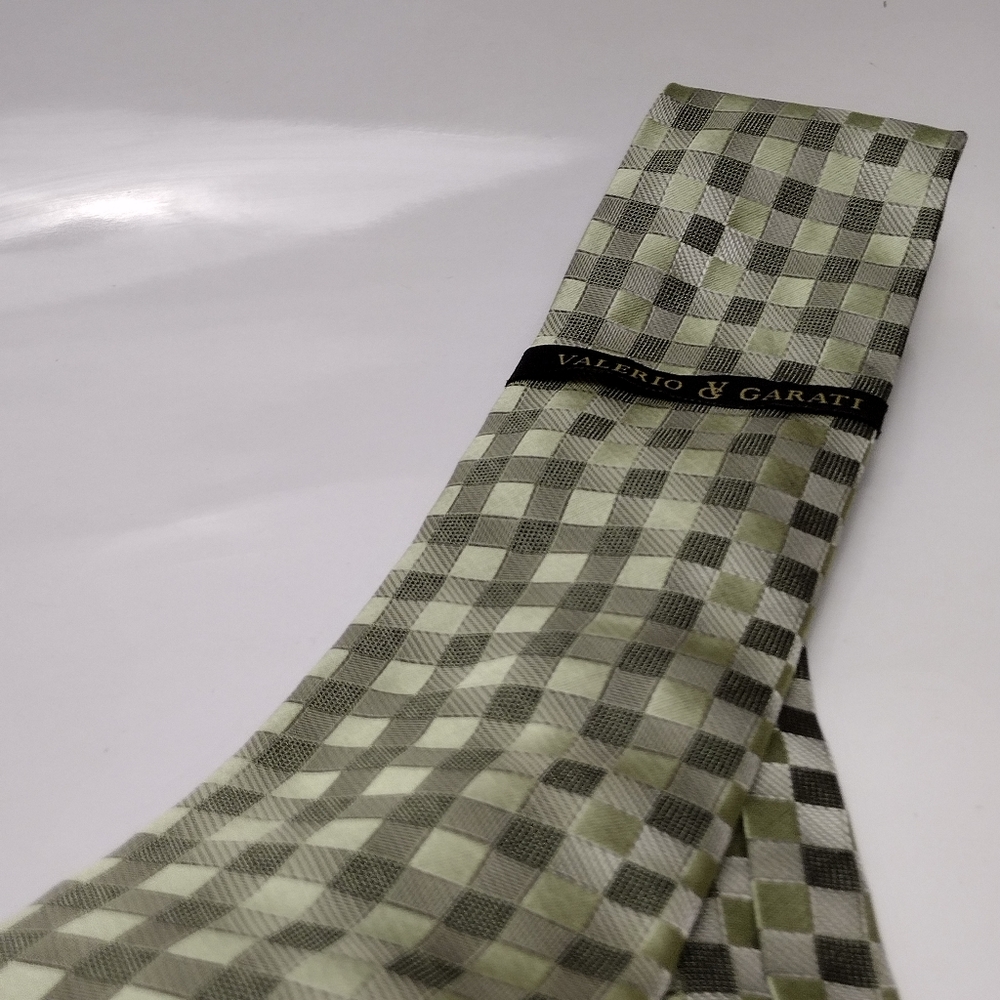 Valerio Garati 💯Silk Tie Green